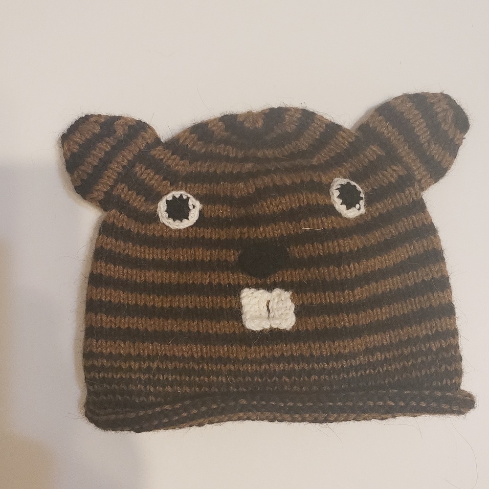 Alpaca Chipmunk cap for child or infant